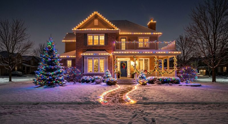 Seasonal Lights Installation in Overland Park, KS