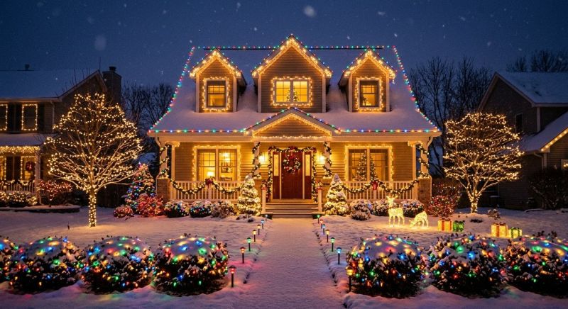 Xmas Lights Installation in Kansas City, MO
