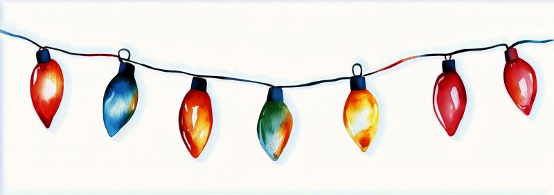 Christmas Lights Hanging in Roswell, GA