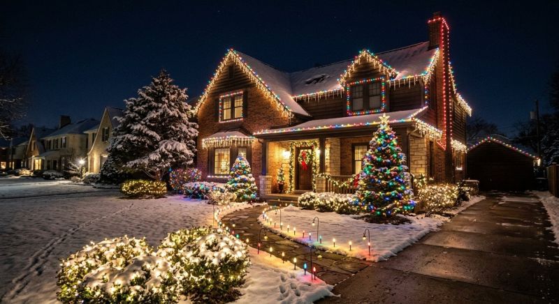 Holiday Lights Installation in Kansas City, MO