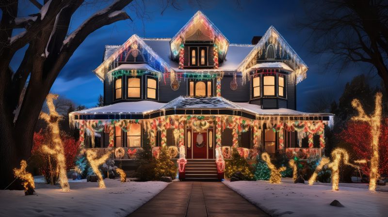 Xmas Lights Installation in Roswell, GA