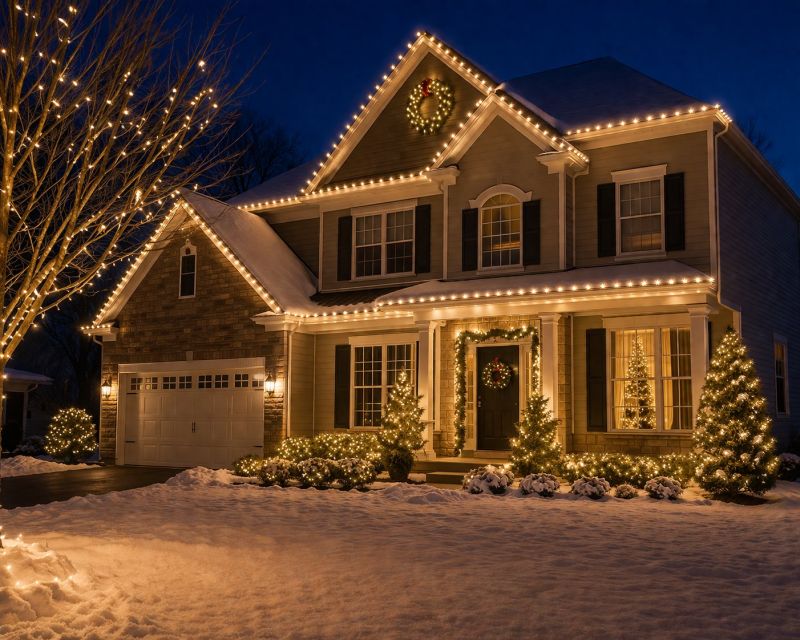 Xmas Lights Installation in Roswell, GA